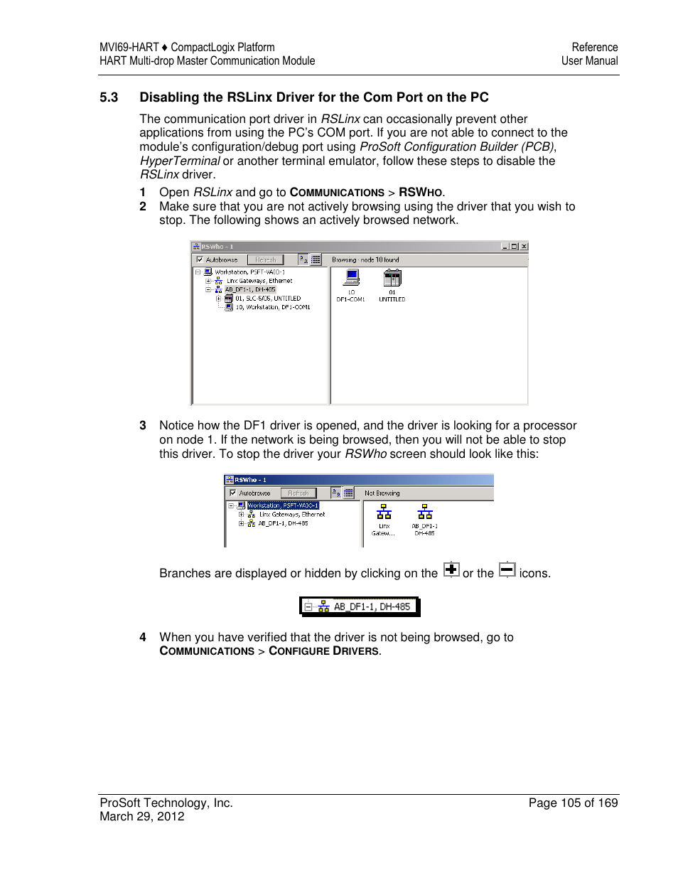 ProSoft Technology MVI69-HART User Manual | Page 105 / 169