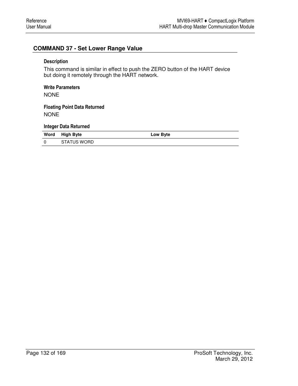 ProSoft Technology MVI69-HART User Manual | Page 132 / 169