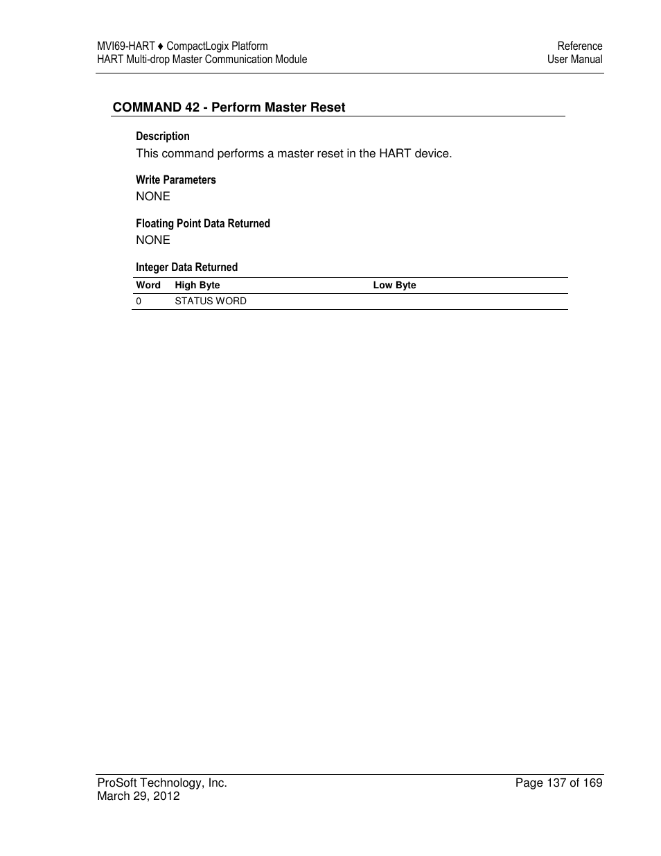 ProSoft Technology MVI69-HART User Manual | Page 137 / 169
