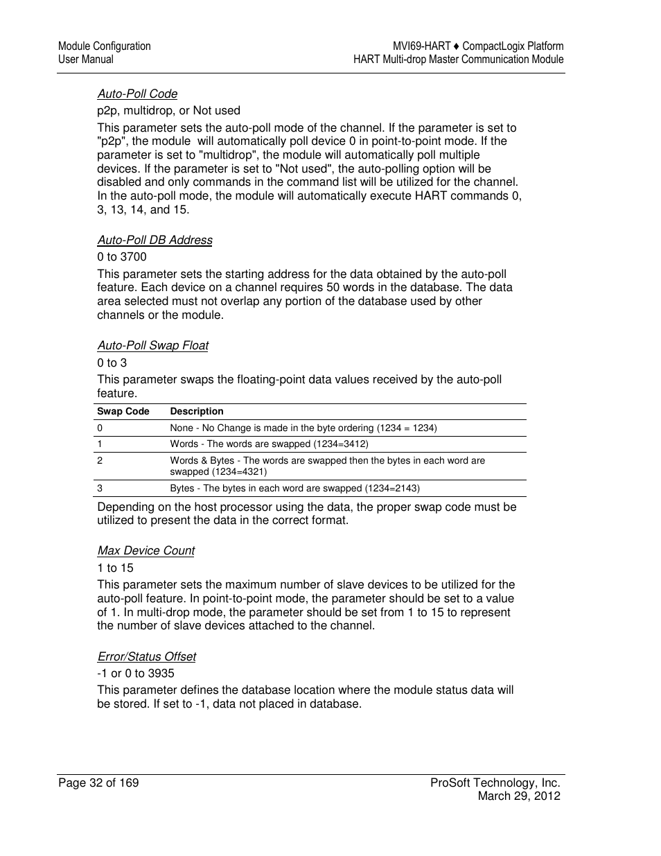 ProSoft Technology MVI69-HART User Manual | Page 32 / 169
