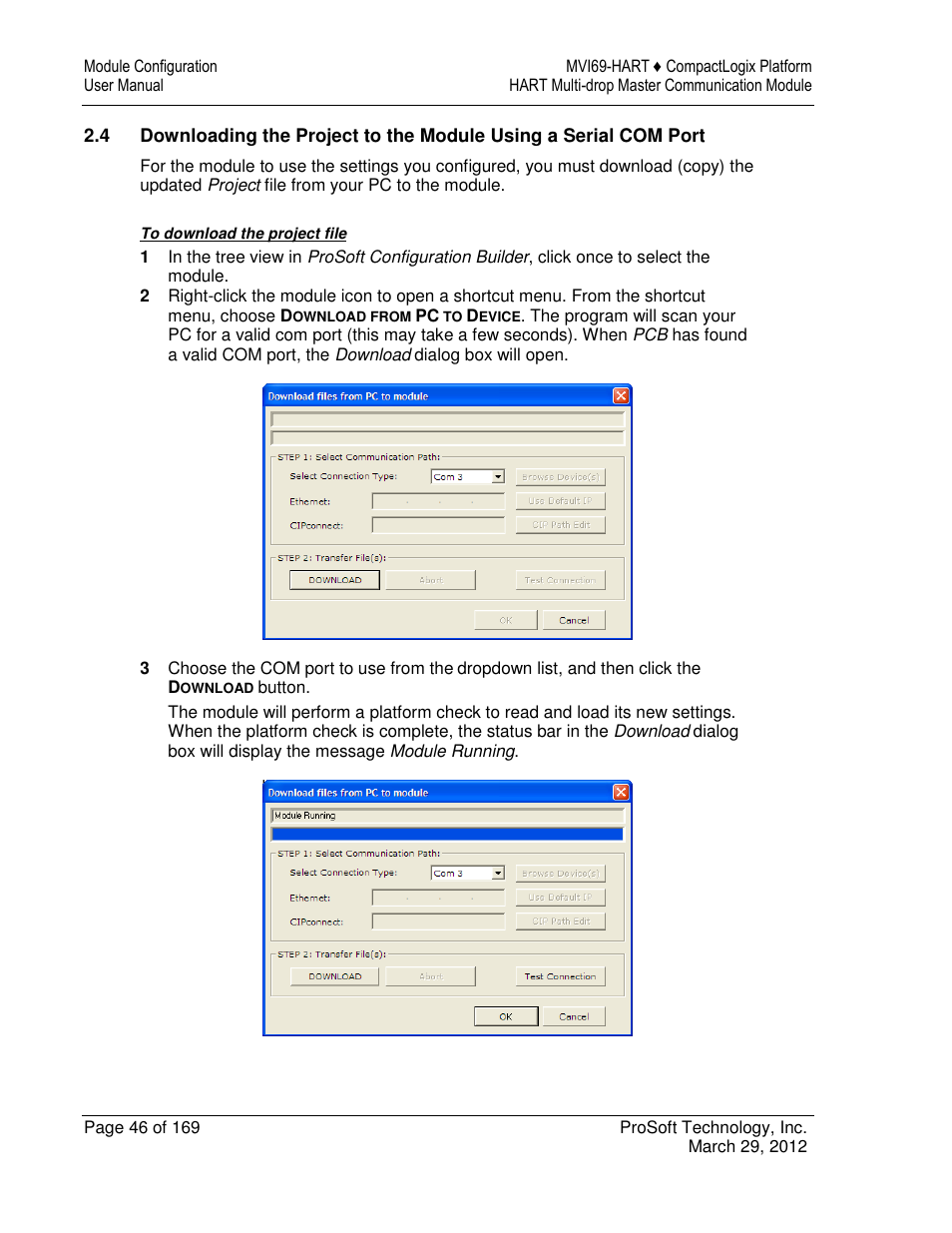 ProSoft Technology MVI69-HART User Manual | Page 46 / 169