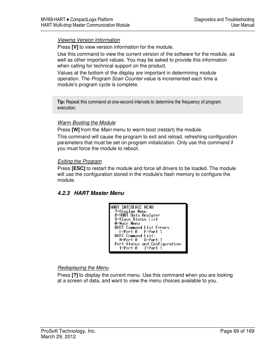 ProSoft Technology MVI69-HART User Manual | Page 69 / 169