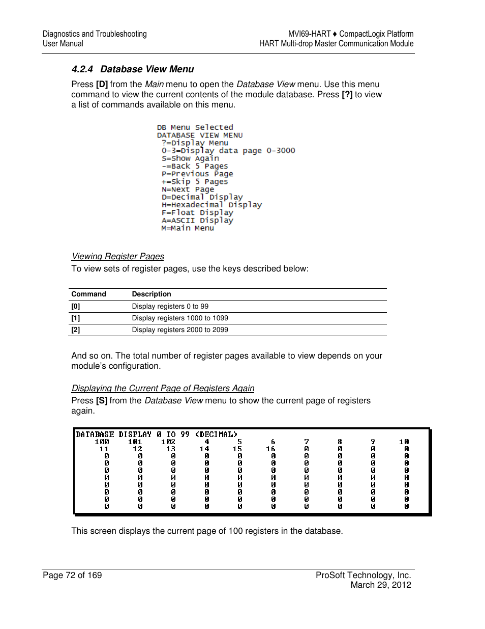 ProSoft Technology MVI69-HART User Manual | Page 72 / 169