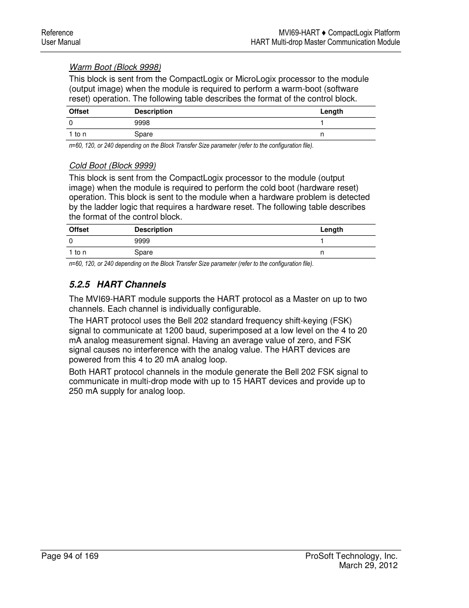 ProSoft Technology MVI69-HART User Manual | Page 94 / 169