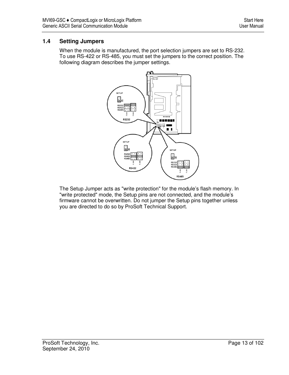 ProSoft Technology MVI69-GSC User Manual | Page 13 / 102