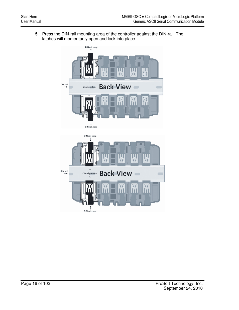 ProSoft Technology MVI69-GSC User Manual | Page 16 / 102