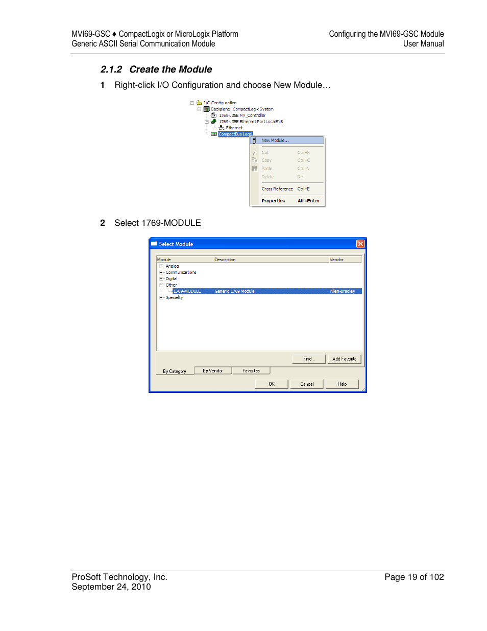 ProSoft Technology MVI69-GSC User Manual | Page 19 / 102