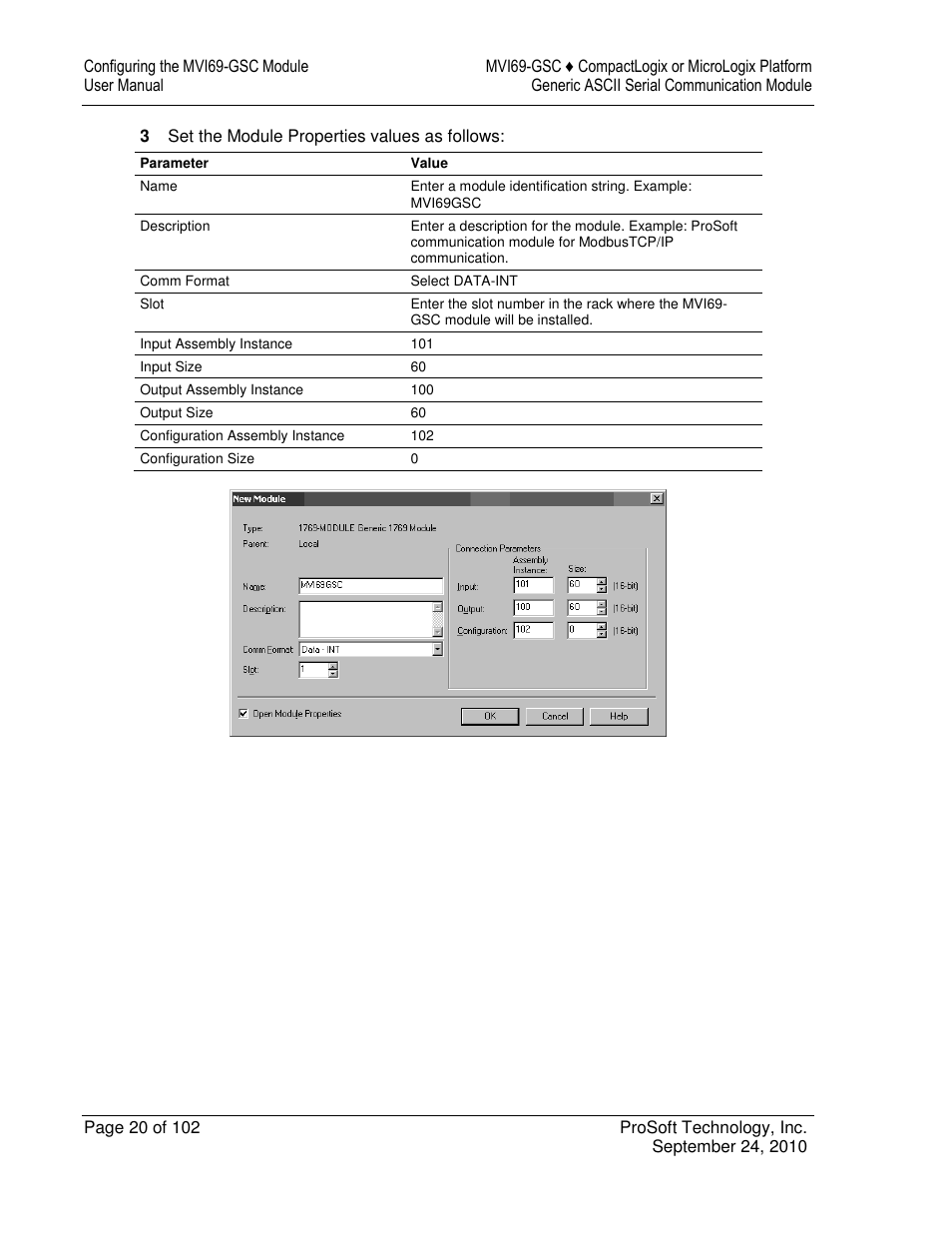 ProSoft Technology MVI69-GSC User Manual | Page 20 / 102