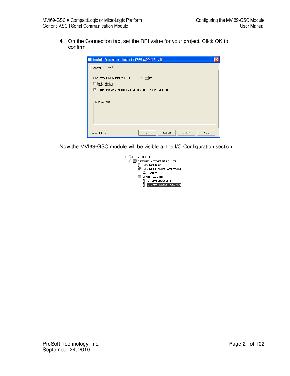 ProSoft Technology MVI69-GSC User Manual | Page 21 / 102