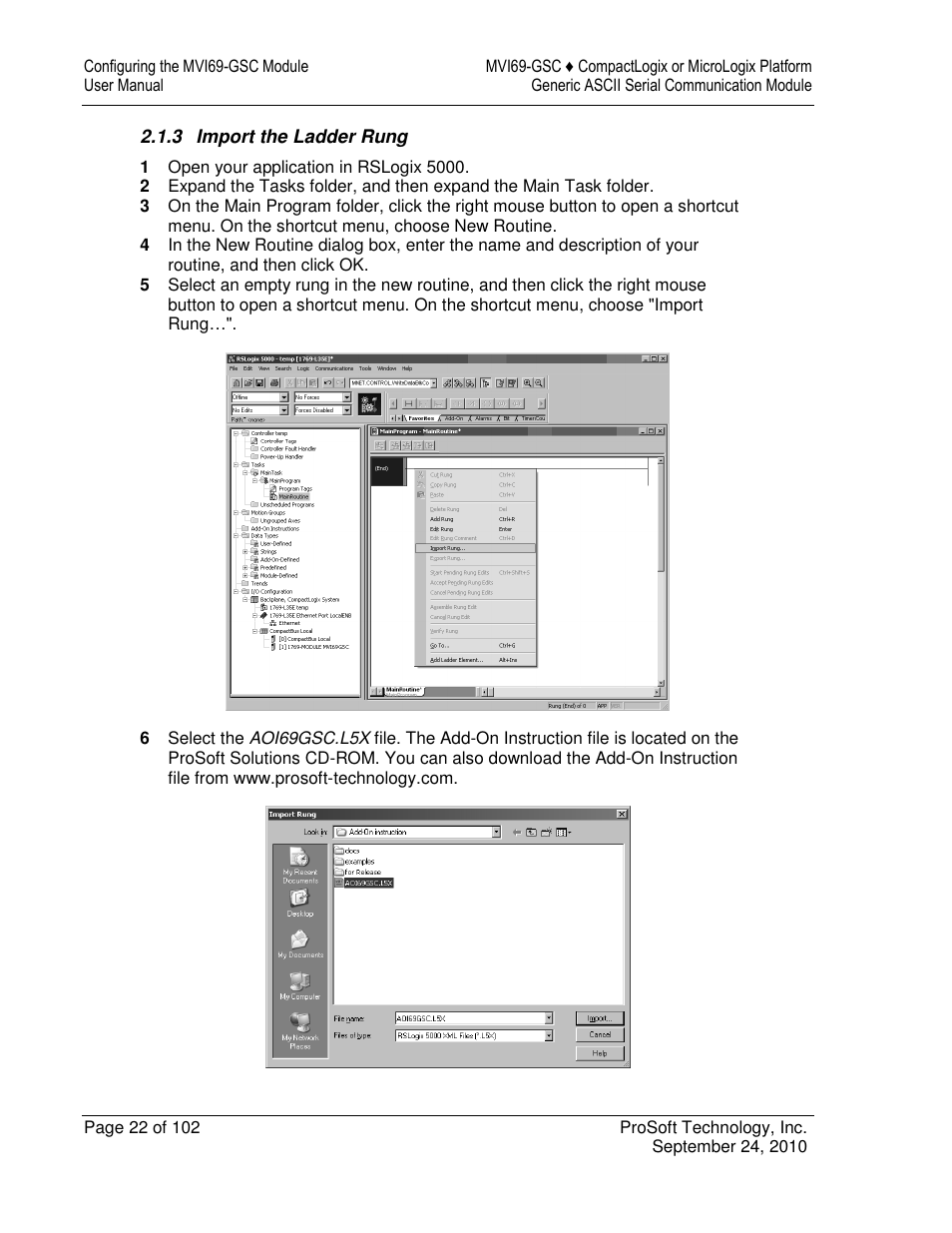 ProSoft Technology MVI69-GSC User Manual | Page 22 / 102