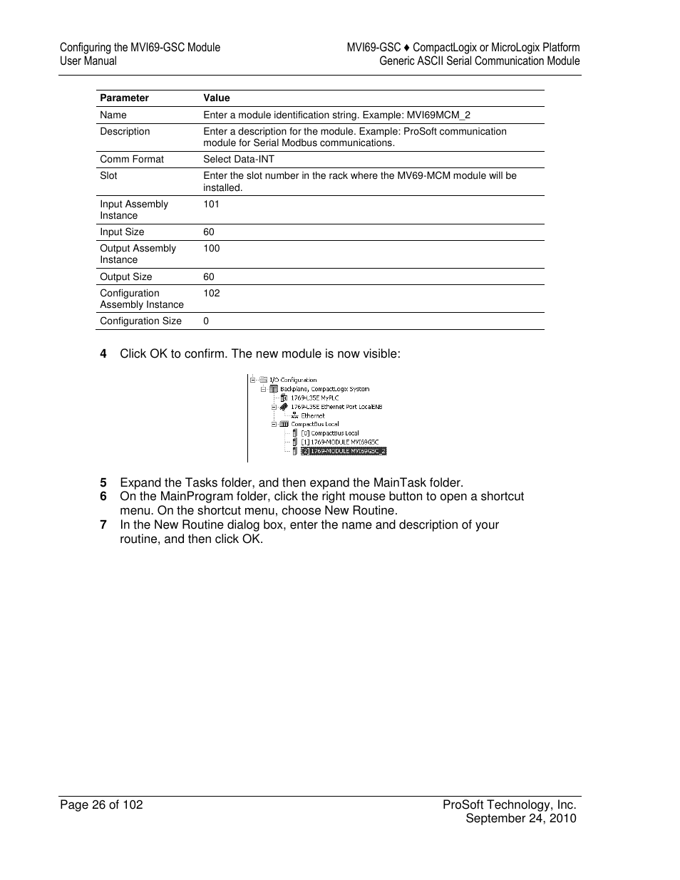 ProSoft Technology MVI69-GSC User Manual | Page 26 / 102