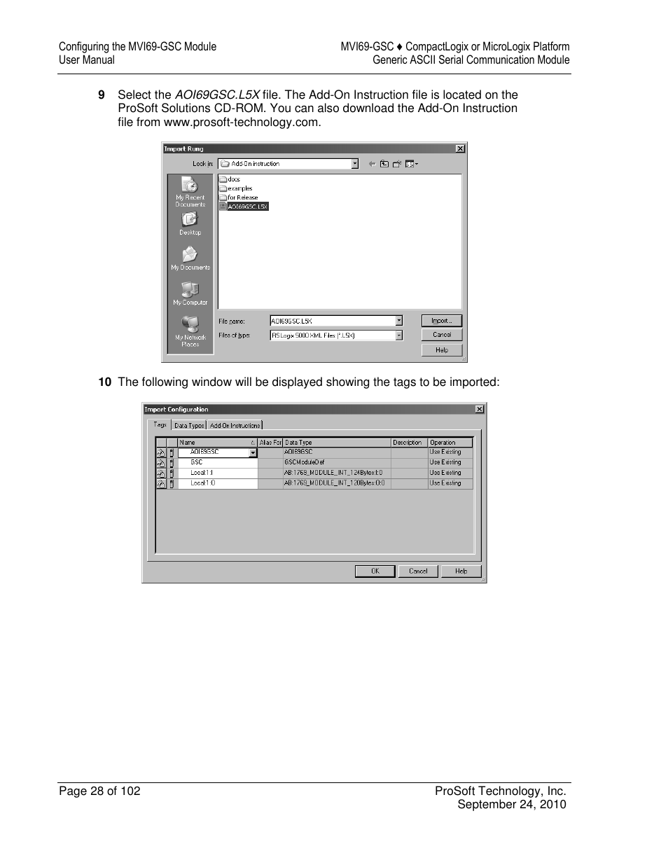 ProSoft Technology MVI69-GSC User Manual | Page 28 / 102