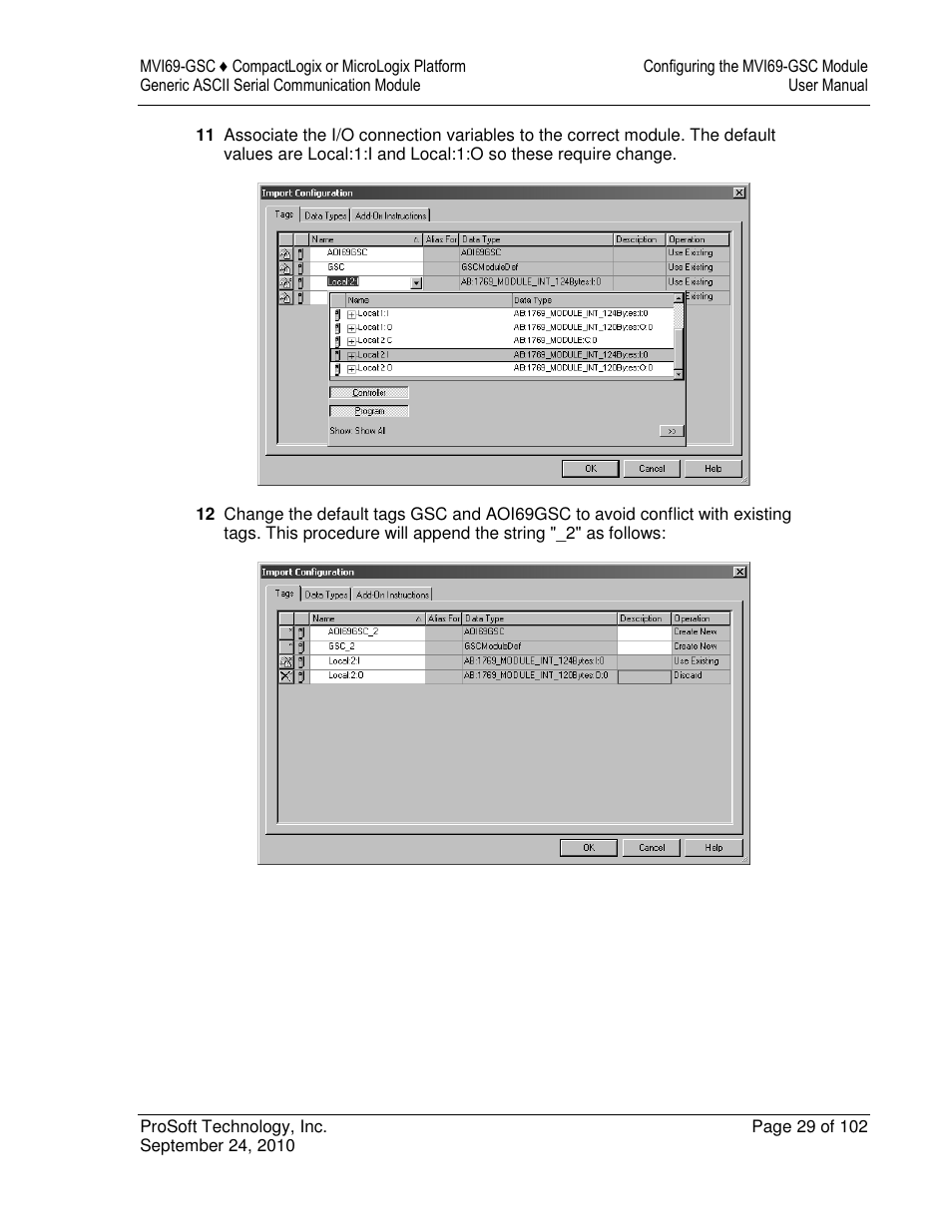ProSoft Technology MVI69-GSC User Manual | Page 29 / 102