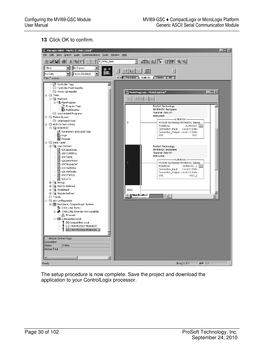 ProSoft Technology MVI69-GSC User Manual | Page 30 / 102