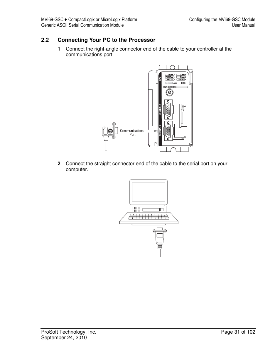 ProSoft Technology MVI69-GSC User Manual | Page 31 / 102