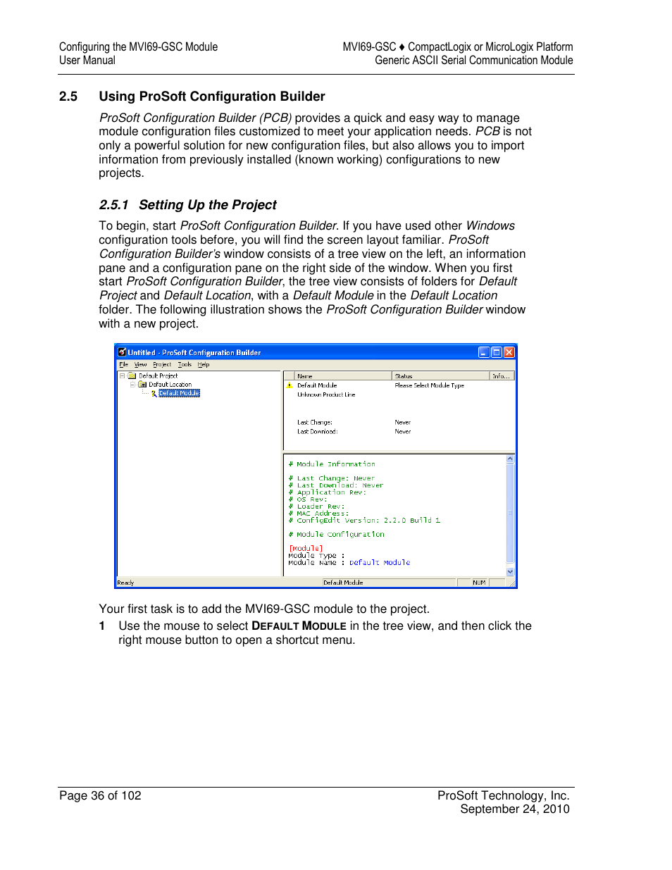 ProSoft Technology MVI69-GSC User Manual | Page 36 / 102
