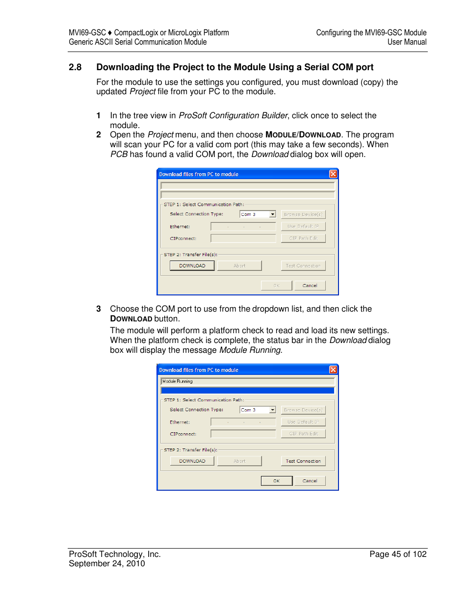 ProSoft Technology MVI69-GSC User Manual | Page 45 / 102