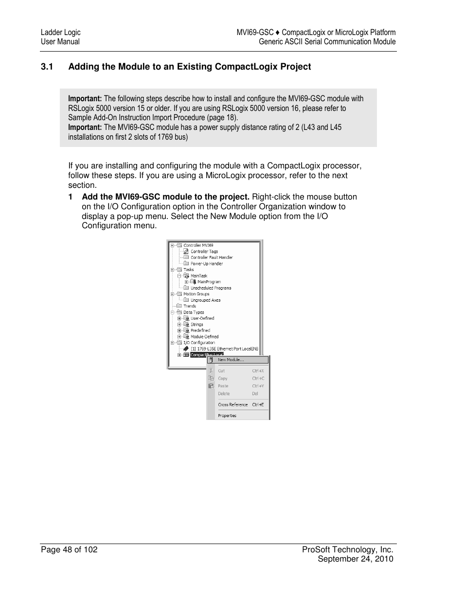 ProSoft Technology MVI69-GSC User Manual | Page 48 / 102
