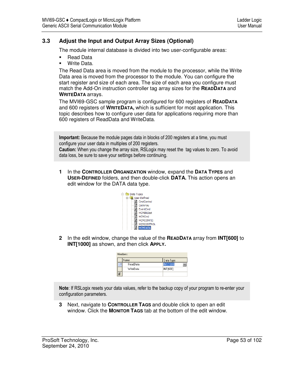 ProSoft Technology MVI69-GSC User Manual | Page 53 / 102
