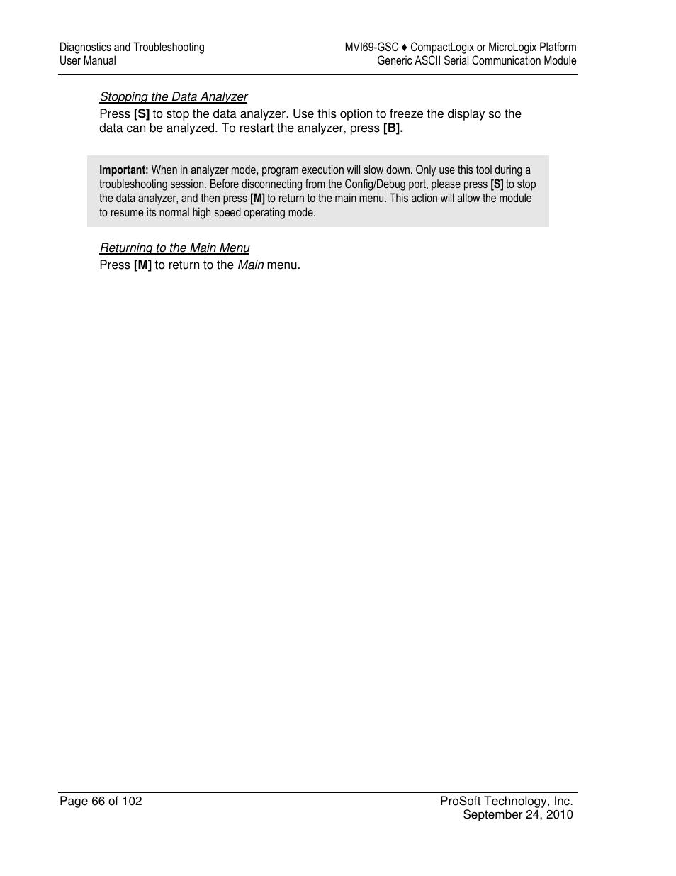 ProSoft Technology MVI69-GSC User Manual | Page 66 / 102
