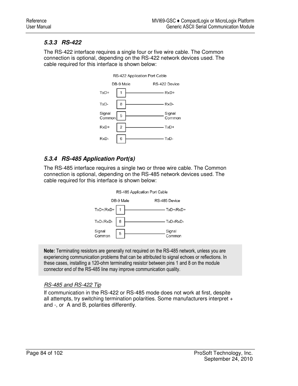 ProSoft Technology MVI69-GSC User Manual | Page 84 / 102