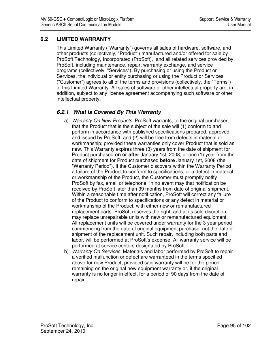 ProSoft Technology MVI69-GSC User Manual | Page 95 / 102