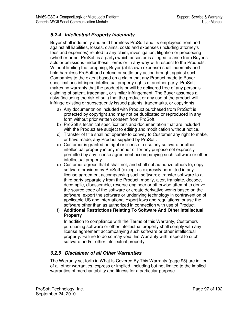 ProSoft Technology MVI69-GSC User Manual | Page 97 / 102
