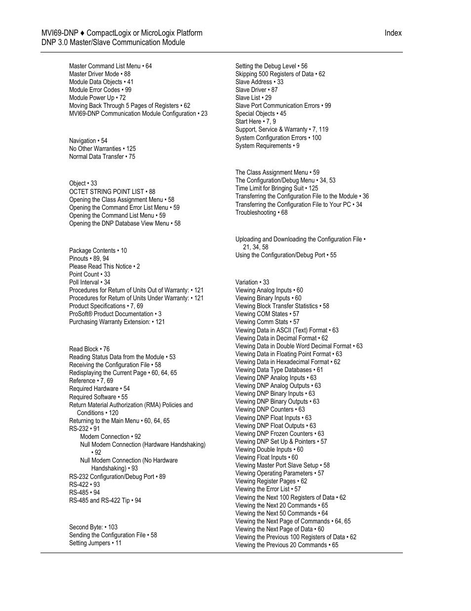 ProSoft Technology MVI69-DNP User Manual | Page 128 / 129