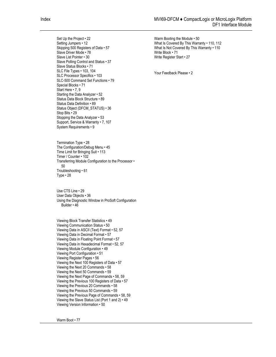 ProSoft Technology MVI69-DFCM User Manual | Page 117 / 117