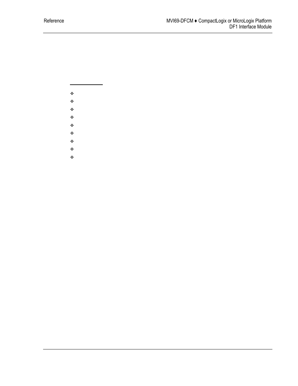 Reference, Product specifications, Ge 63) | 5 reference | ProSoft Technology MVI69-DFCM User Manual | Page 63 / 117