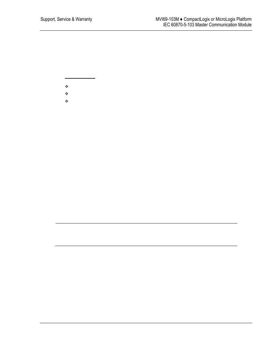 Support, service & warranty, How to contact us: technical support, 6support, service & warranty | ProSoft Technology MVI69-103M User Manual | Page 121 / 131