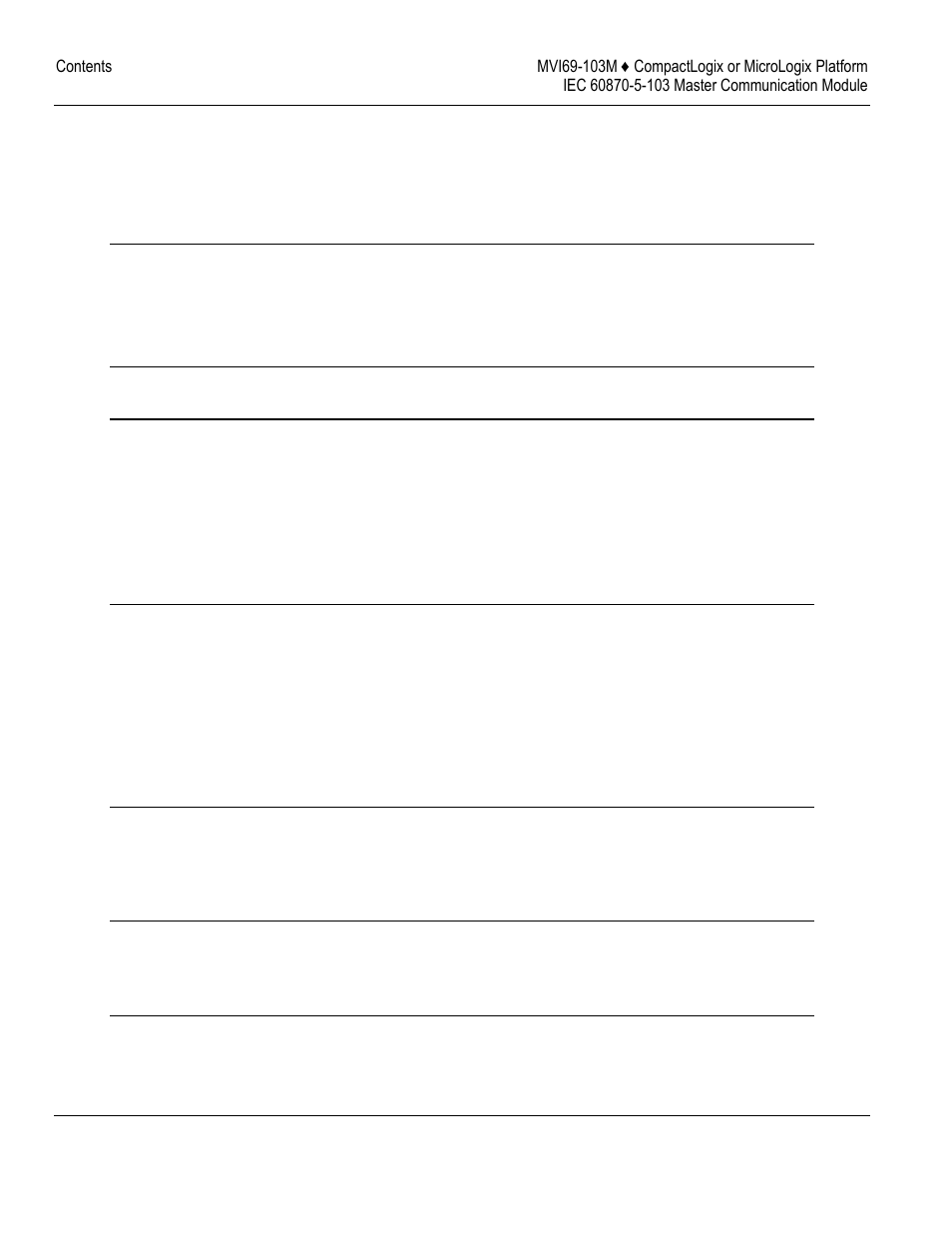 ProSoft Technology MVI69-103M User Manual | Page 5 / 131