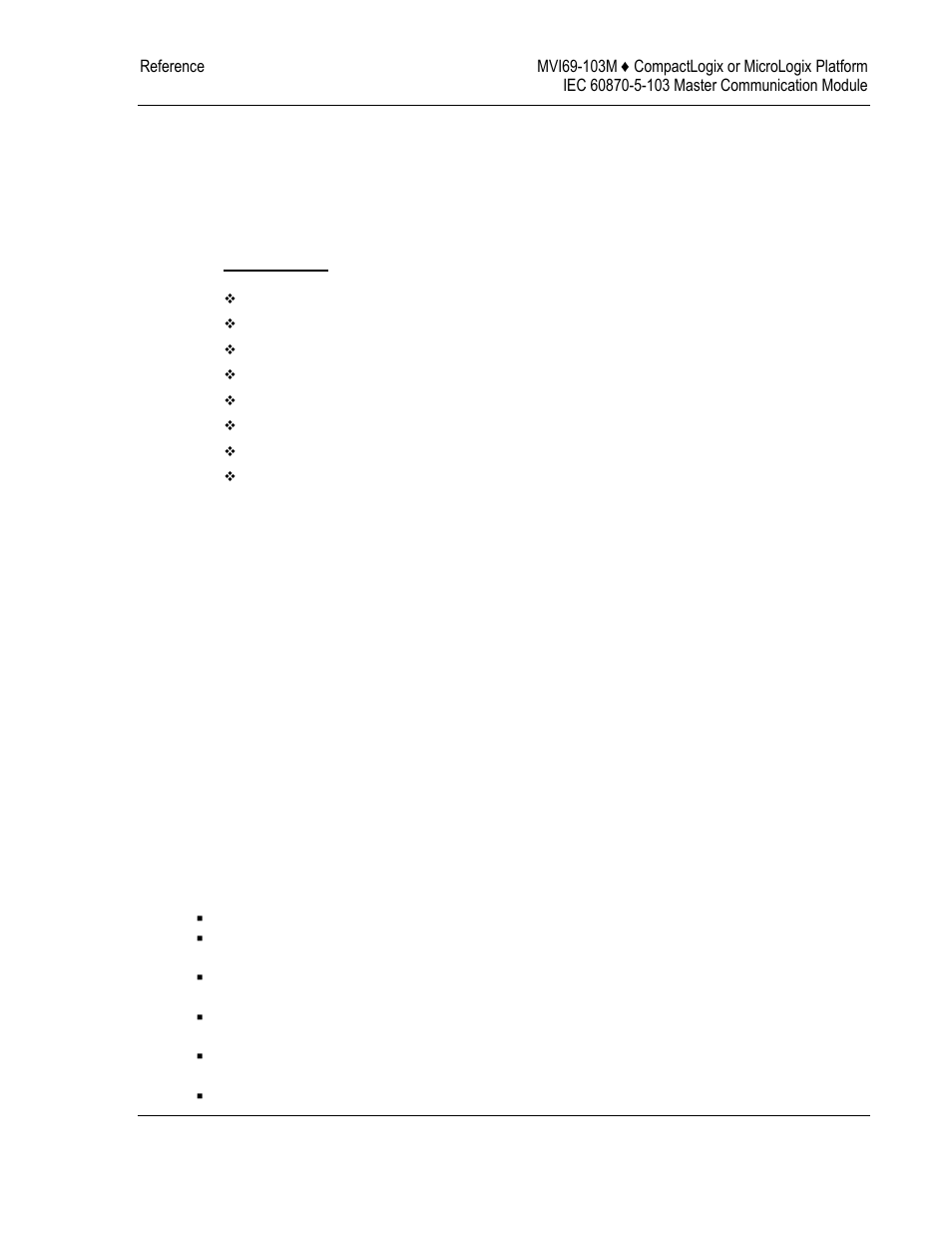 Reference, Product specifications, Ge 71) | 5 reference | ProSoft Technology MVI69-103M User Manual | Page 71 / 131