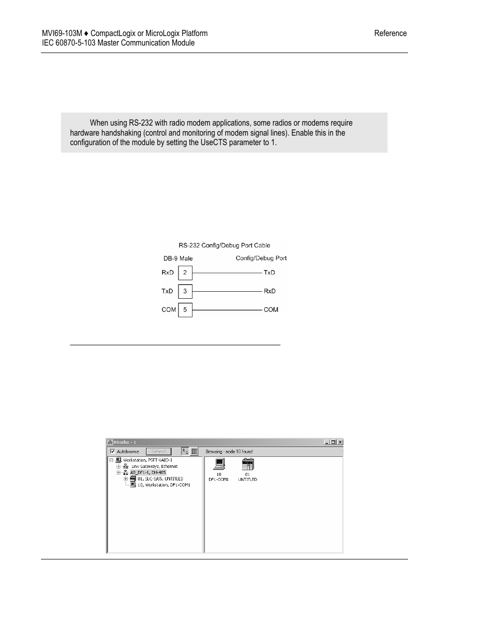 Cable connections, Cable, Connections | ProSoft Technology MVI69-103M User Manual | Page 90 / 131