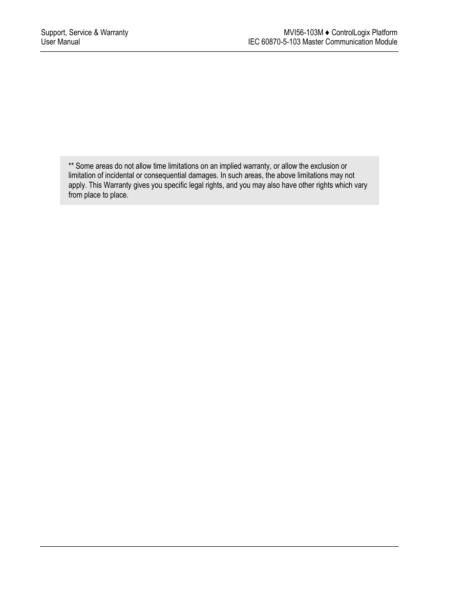 ProSoft Technology MVI56-103M User Manual | Page 148 / 152