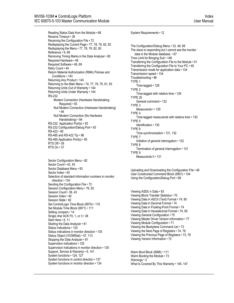 ProSoft Technology MVI56-103M User Manual | Page 151 / 152