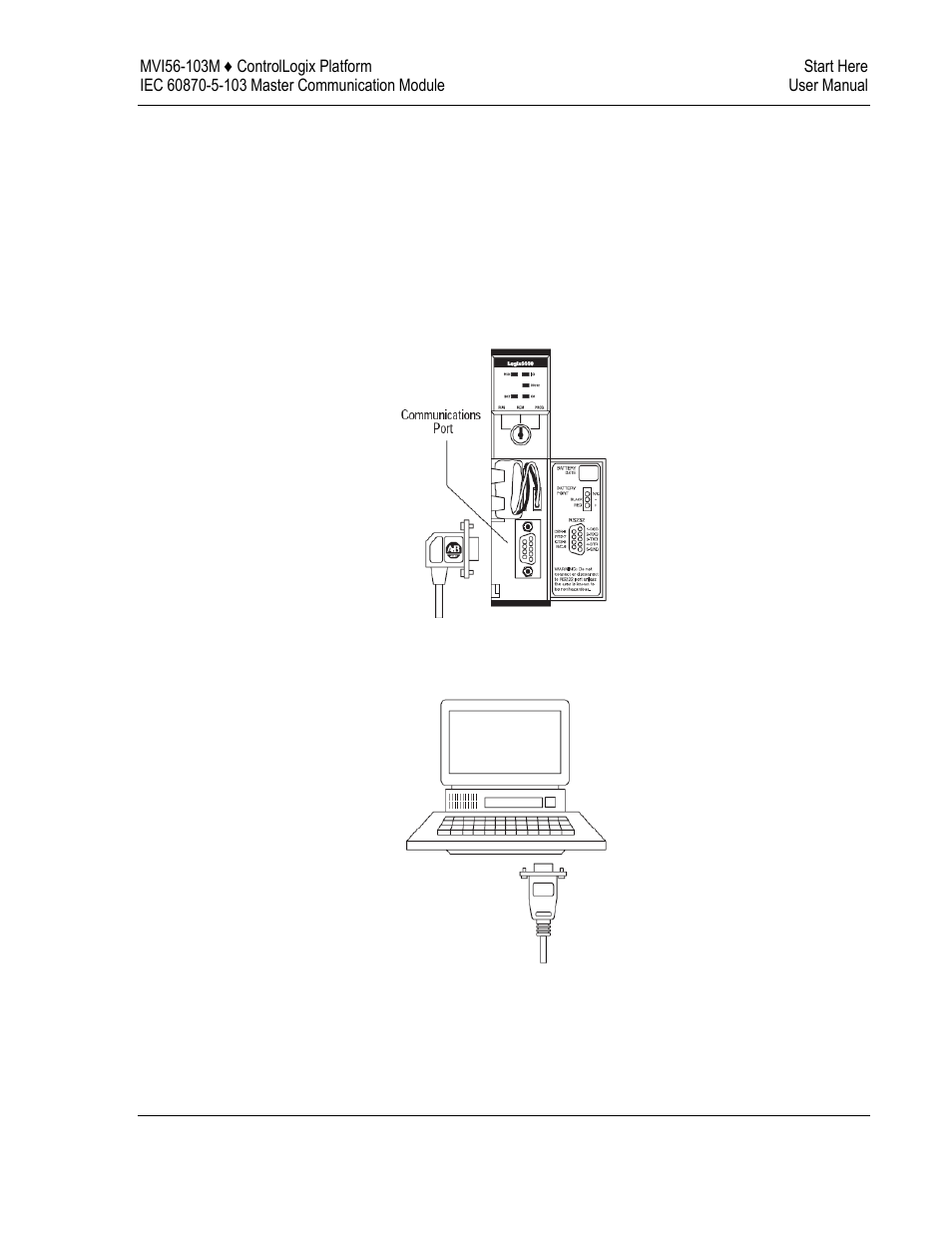 Connecting your pc to the controllogix processor | ProSoft Technology MVI56-103M User Manual | Page 17 / 152