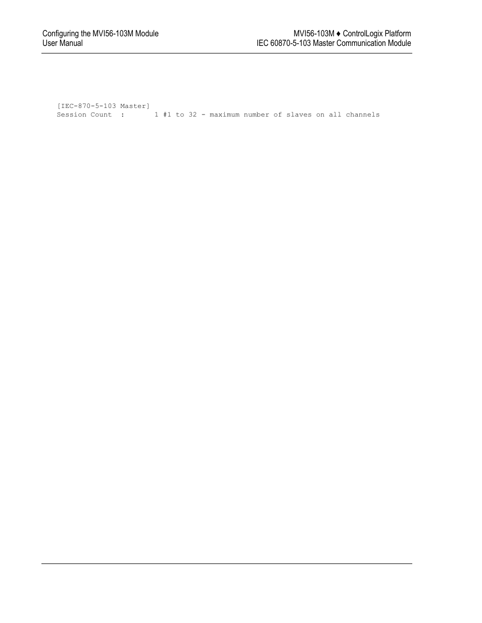Iec-870-5-103 master | ProSoft Technology MVI56-103M User Manual | Page 36 / 152