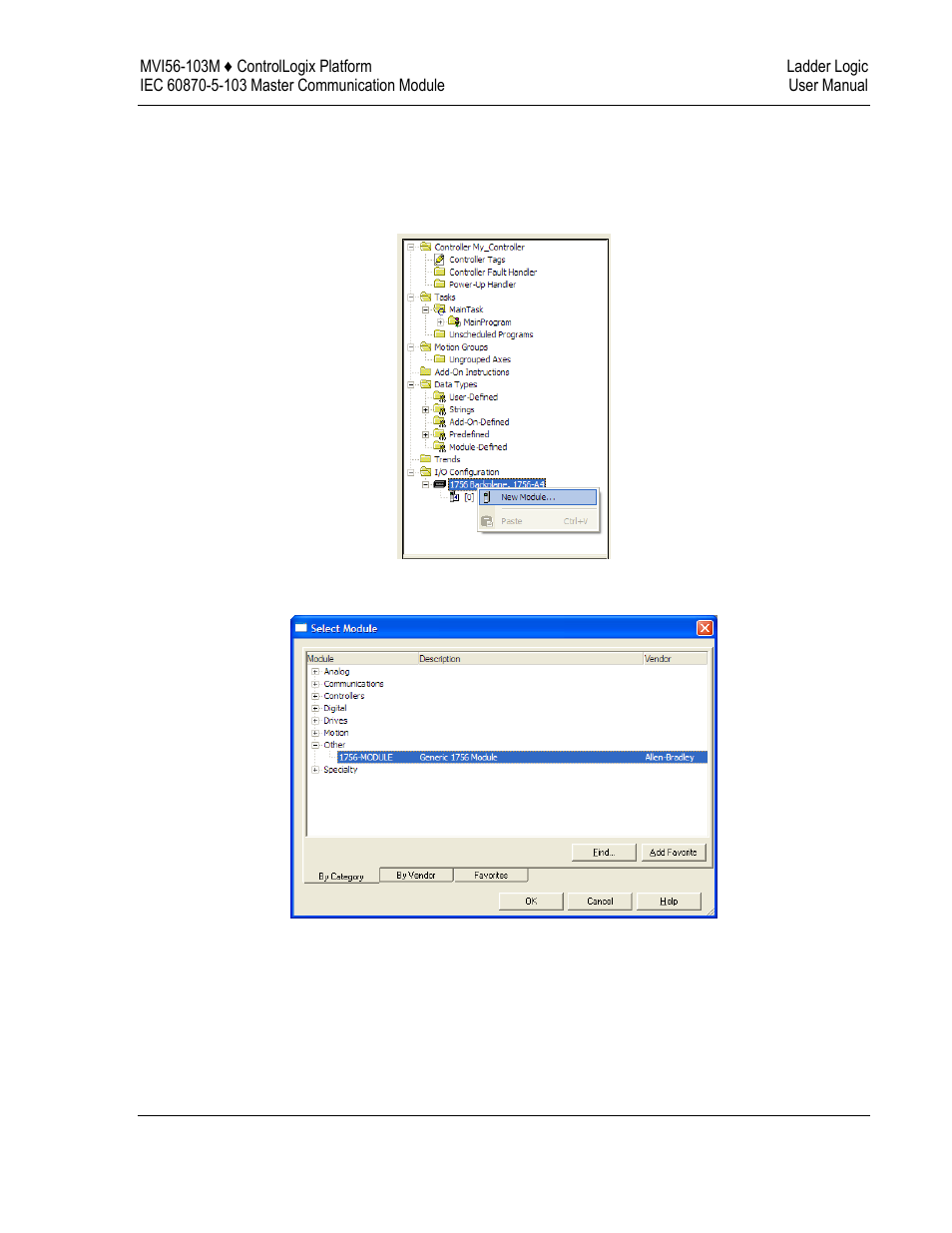 Adding the module to an existing project | ProSoft Technology MVI56-103M User Manual | Page 63 / 152