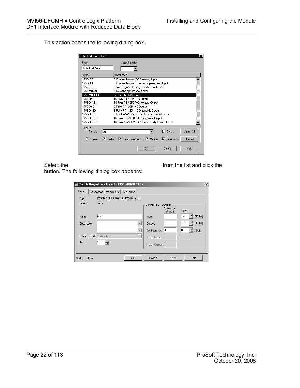 ProSoft Technology MVI56-DFCMR User Manual | Page 22 / 113