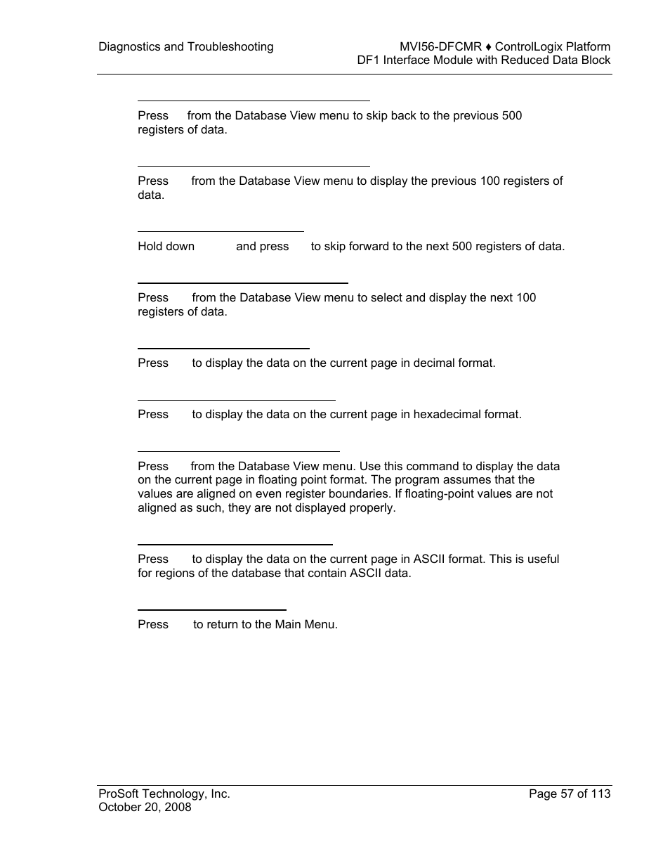 ProSoft Technology MVI56-DFCMR User Manual | Page 57 / 113