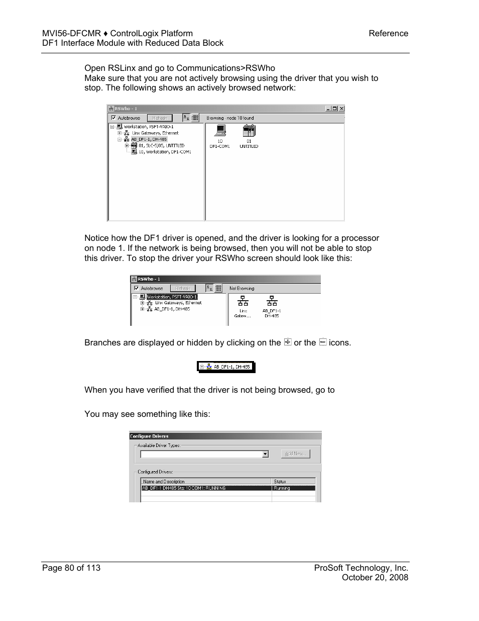 ProSoft Technology MVI56-DFCMR User Manual | Page 80 / 113