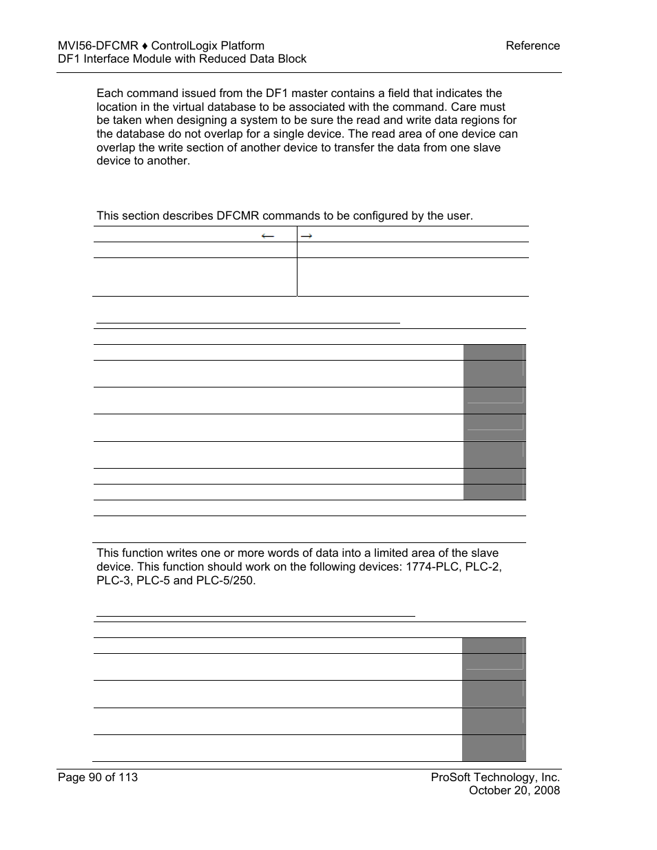 2 command function codes | ProSoft Technology MVI56-DFCMR User Manual | Page 90 / 113