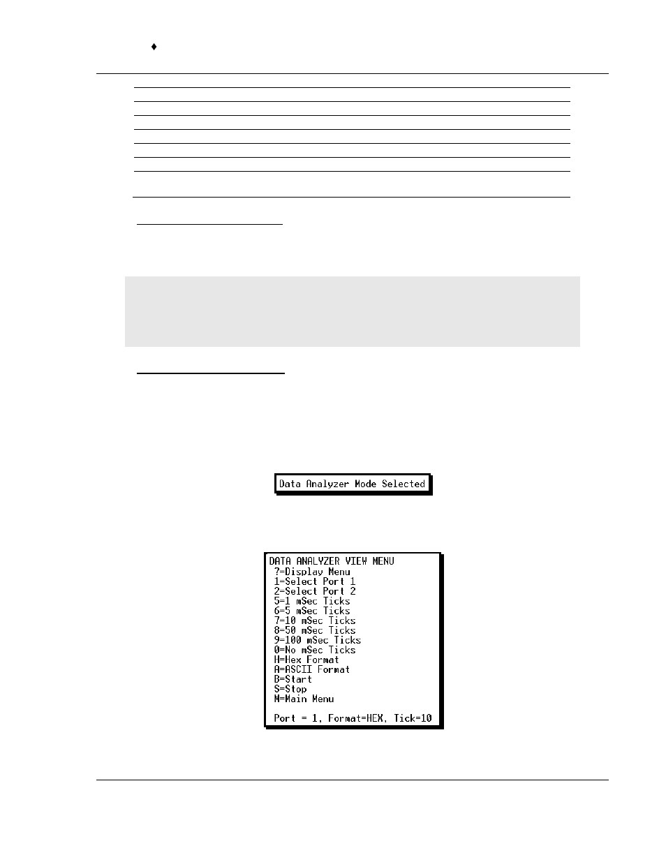 Stopping the data analyzer, Returning to the main menu, Data analyzer tips | ProSoft Technology MVI56-LTQ User Manual | Page 49 / 98