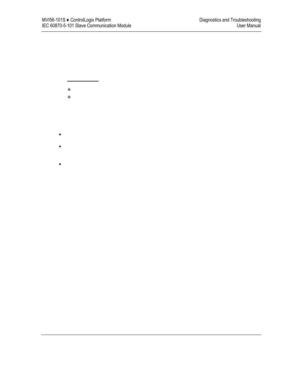 4 diagnostics and troubleshooting | ProSoft Technology MVI56-101S User Manual | Page 77 / 193