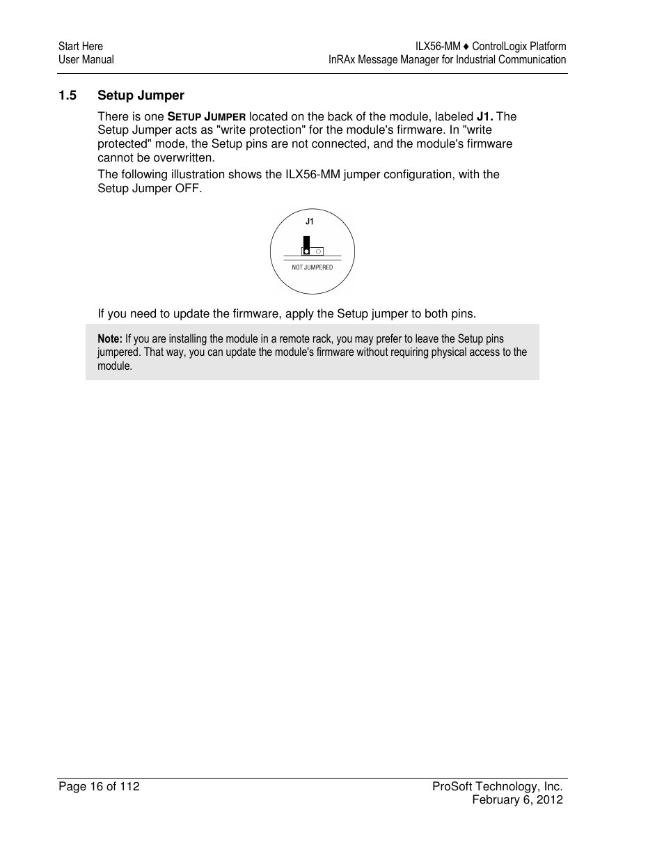 ProSoft Technology ILX56-MM User Manual | Page 16 / 112