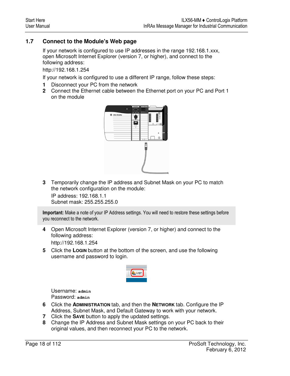 ProSoft Technology ILX56-MM User Manual | Page 18 / 112