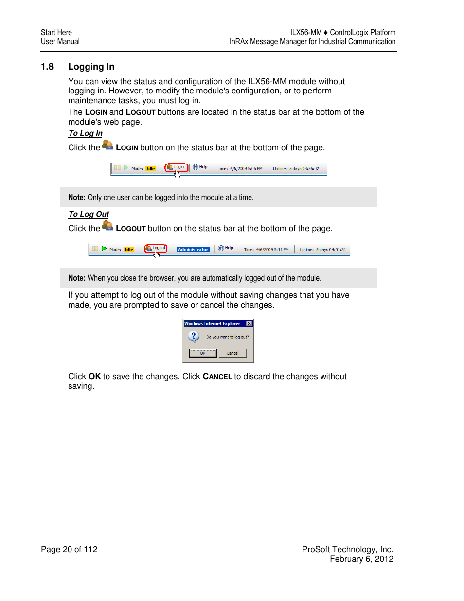 ProSoft Technology ILX56-MM User Manual | Page 20 / 112