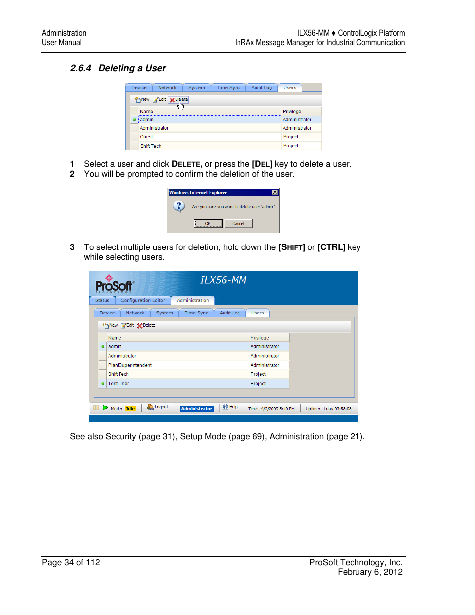 ProSoft Technology ILX56-MM User Manual | Page 34 / 112