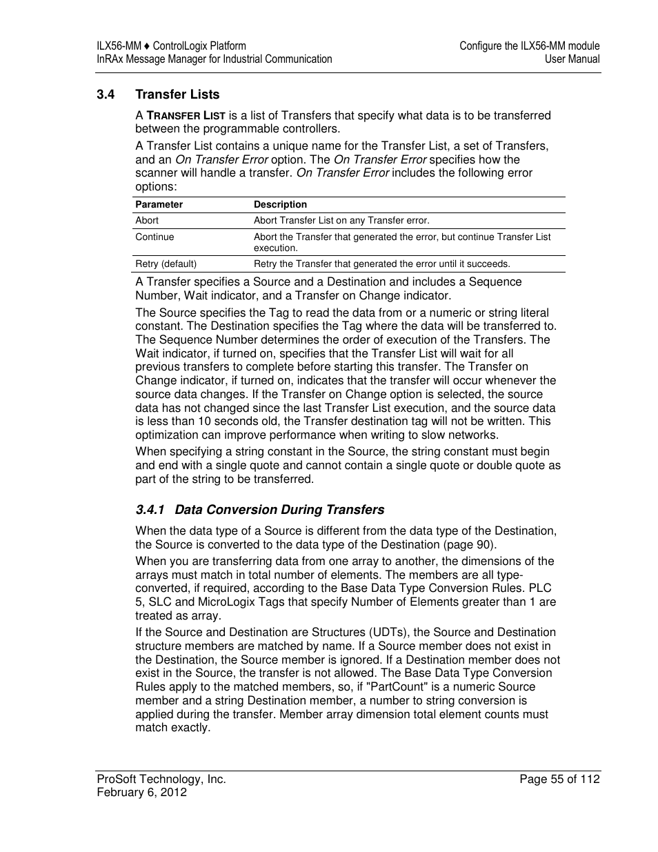 ProSoft Technology ILX56-MM User Manual | Page 55 / 112